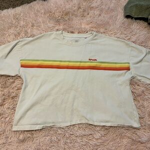 Rip curl cropped shirt
